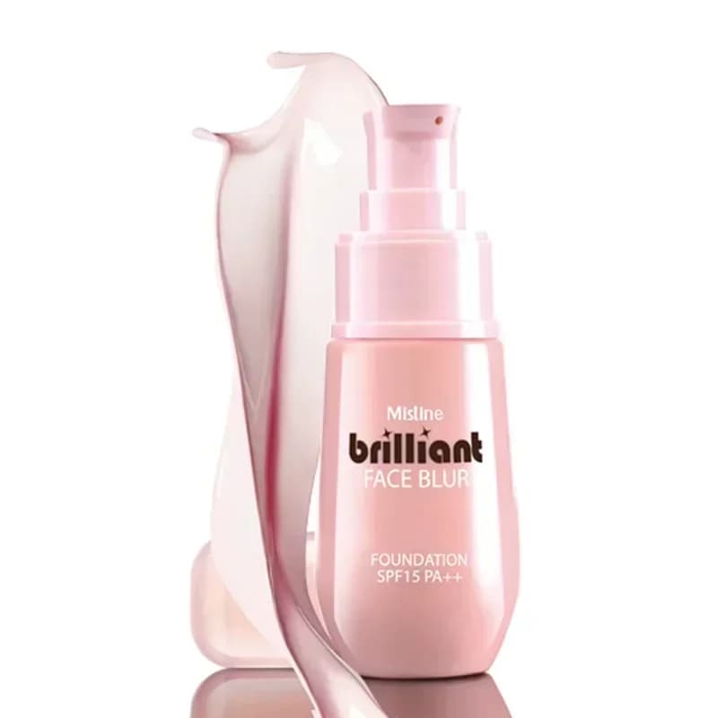 Mistine Bright Face Blur Foundation SPF15PA++ Moisturizing Corrector Shining Invisible Pores Base for Cosmetic Beauty Makeup