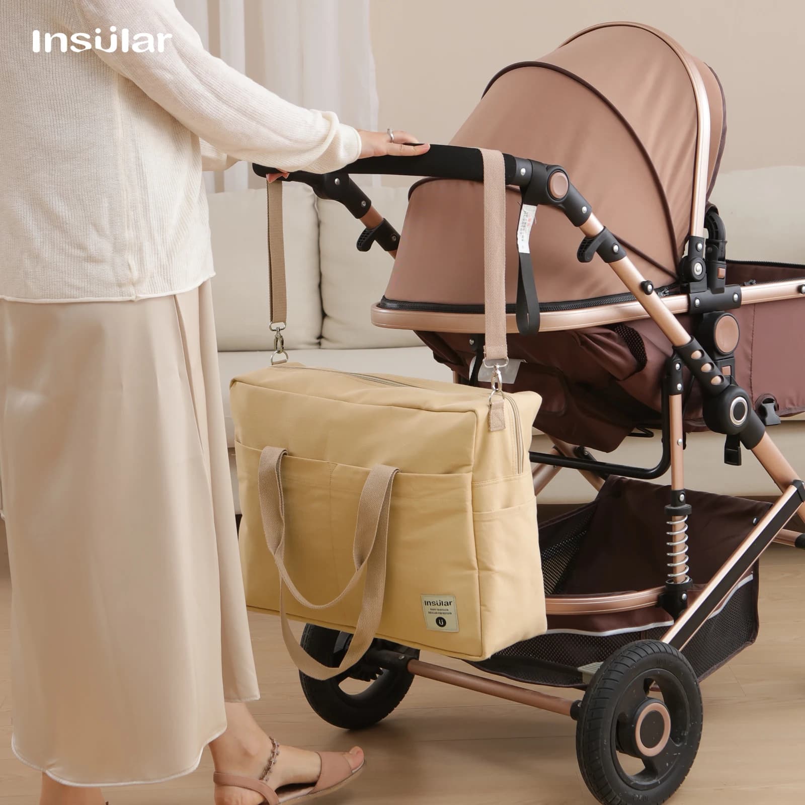 Borsa fasciatoio Insular Fashion per passeggino, borsa per il cambio del pannolino, borsa comoda per mamma e bambino, economica