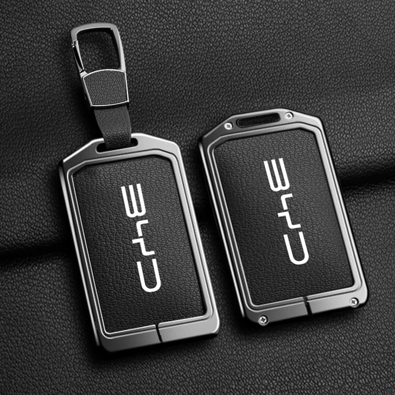Custodia Fob per chiave remota per auto in pelle in lega di zinco per BYD Tang DM Han EV Song PRO Qin PLUS DMI Accessori portachiavi automatico