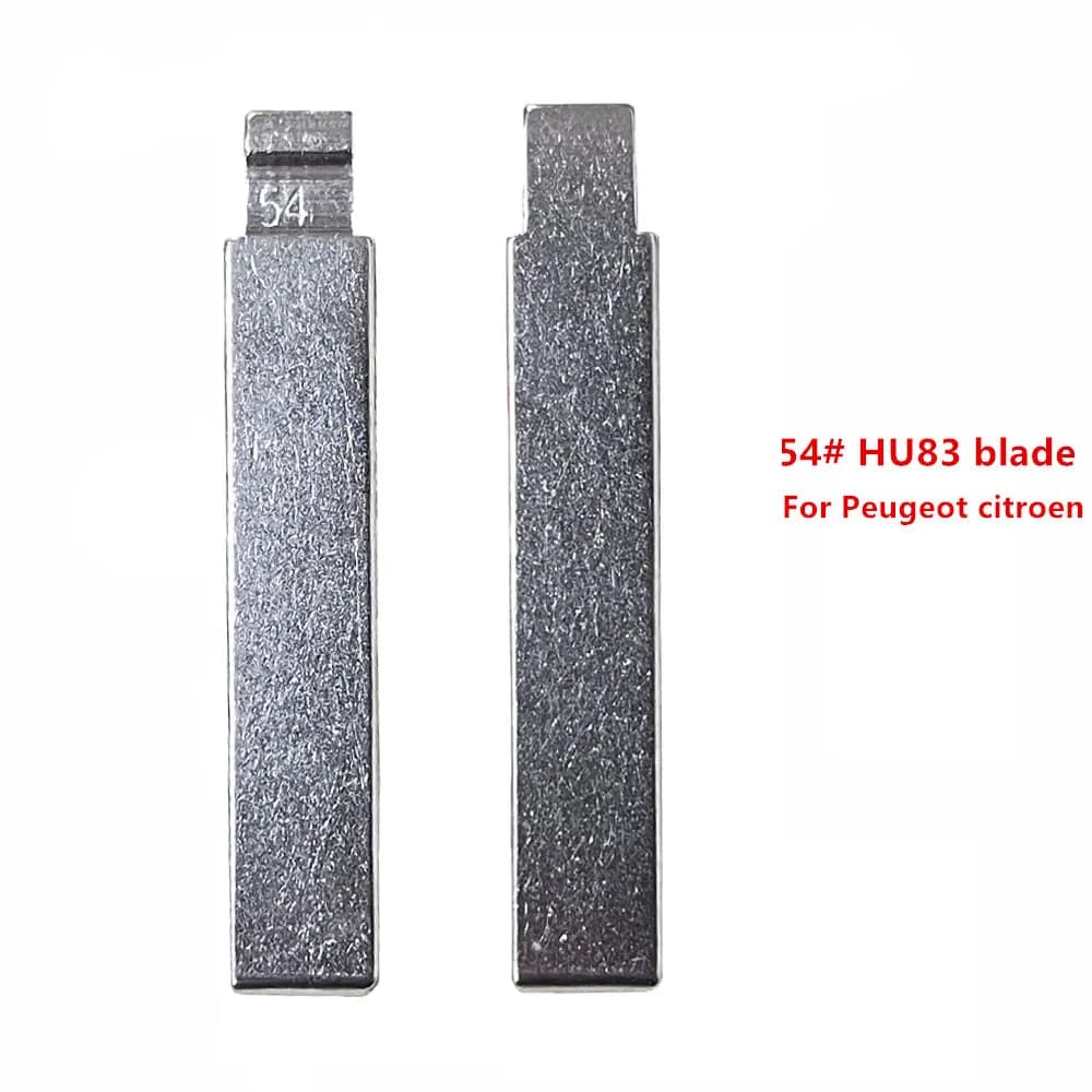10 pezzi 54 # HU83 Metallo Uncut Vuoto Flip Chiave A Distanza Lama per Peugeot 407 Citroen per Keydiy KD Xhorse VVDI JMD Chiave Auto Grezzi