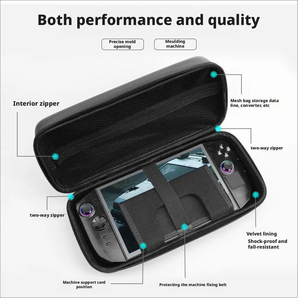 Custodia portatile per Legion Go 2 Custodia rigida impermeabile in EVA per il trasporto per accessori per console di gioco portatile Legion Go 2