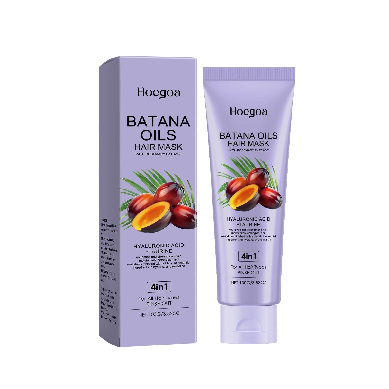 Nutrient mask for Hoegoa hair, delicate moisturizing and nourishing mask for dry and smooth hair, which gives volume.