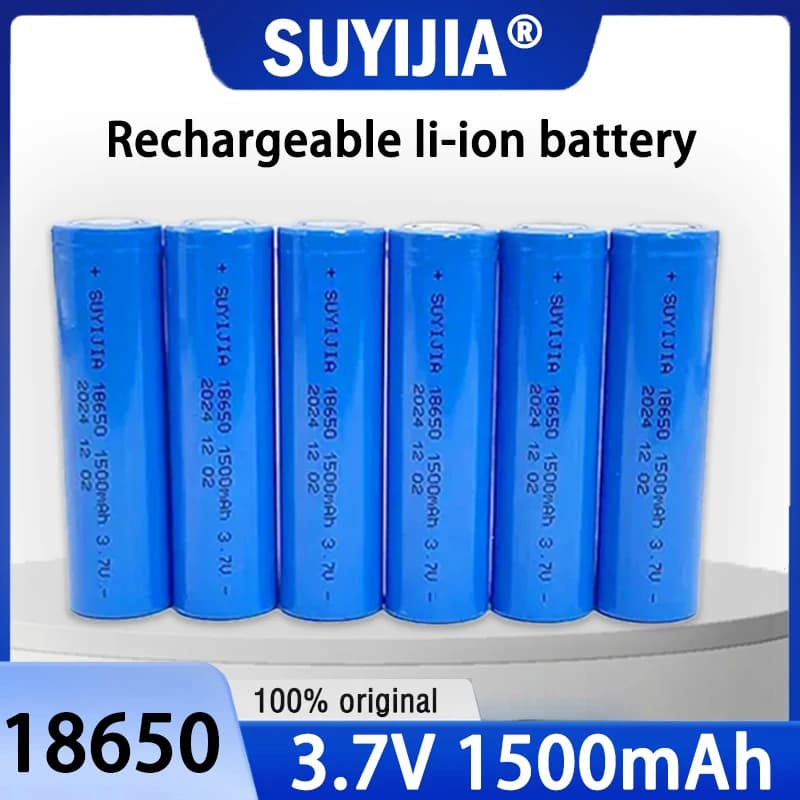Brand New 18650 Batteria 3.7V 1500mAh Batterie ricaricabili agli ioni di litio per citofoni Telecomandi Giocattoli Fari Ventole