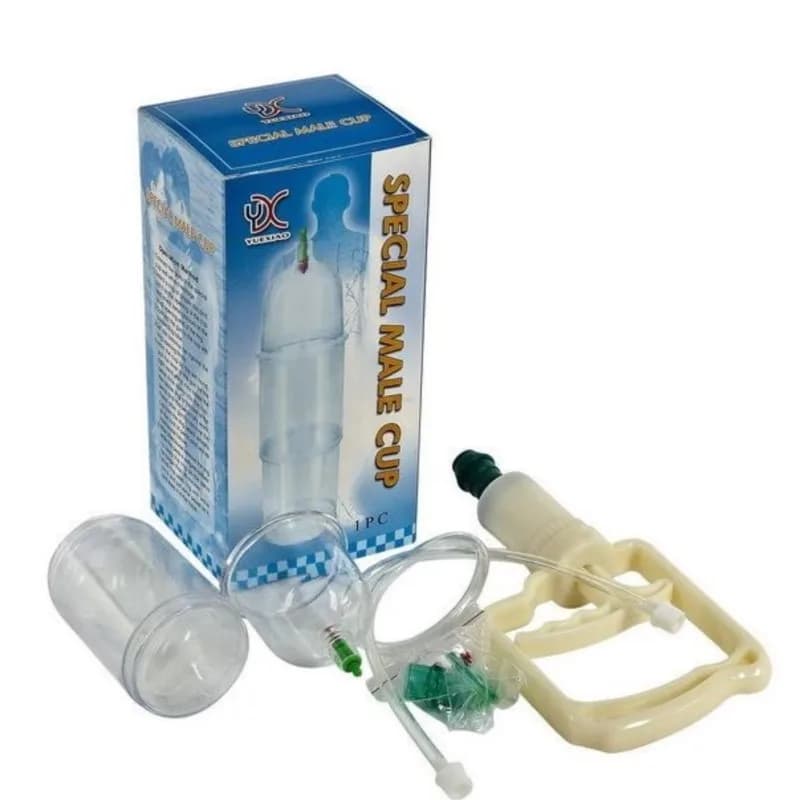 Special vacuum for hot selling glass, group of male extenders three cups of male expansion treatment cups