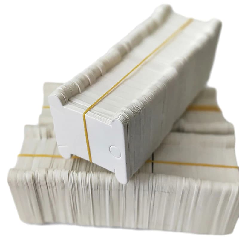 200 pezzi di cartone duro filo interdentale bobine filo bobina strumento di cucito supporto bobina per punto croce ricamo filo di cotone fai da te
