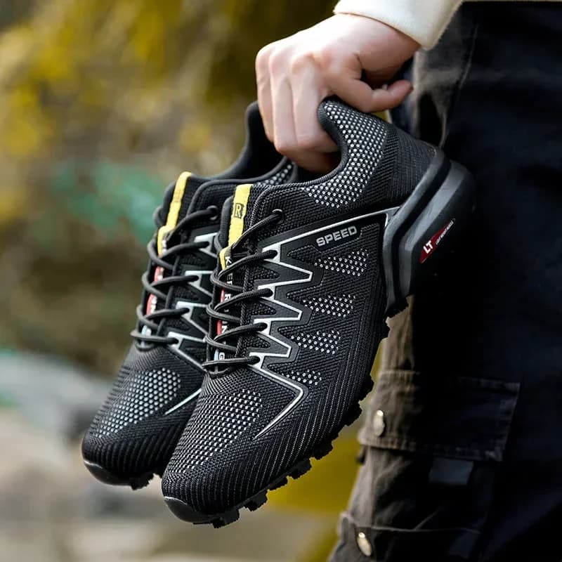 Scarpe da esterno scarpe da trekking basse allenamento sul campo mesh traspirante scarpe casual da uomo di grandi dimensioni per il commercio estero