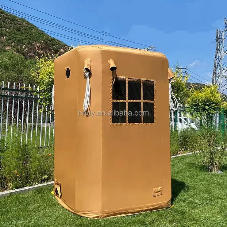Tende da Doccia e Toilette per Campeggio all'Aperto, per Cambiarsi Vestiti in Medio Oriente, Tenda Doccia Gonfiabile Impermeabile in PVC Oxford Portatile