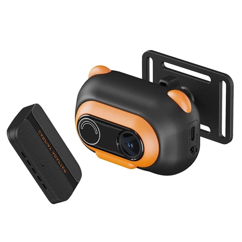ABZL Wireless Carplay& Android Auto Compatible Super Wide Angle Baby Monitor Car Monitor 2.4G+ 5.8G WIFI Recording Function
