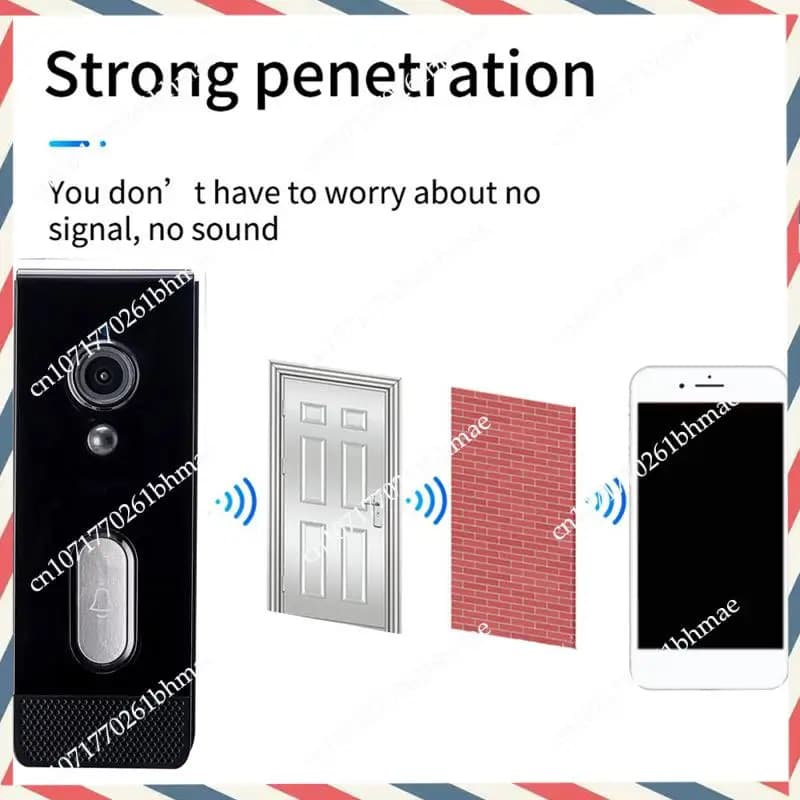 -A21Z Tuya Smart Home Camera Bell Waterproof Wifi Video intercom 1080P External Security Audio Bidirectional UK PLUG A