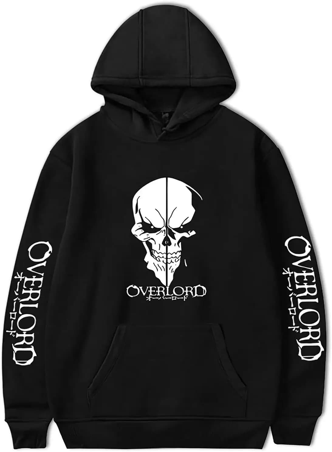 Anime Overlord Hoodie Momonga Pullover Albedo Sweatshirt Long Sleeve Ainz Ooal Gown Hoodie