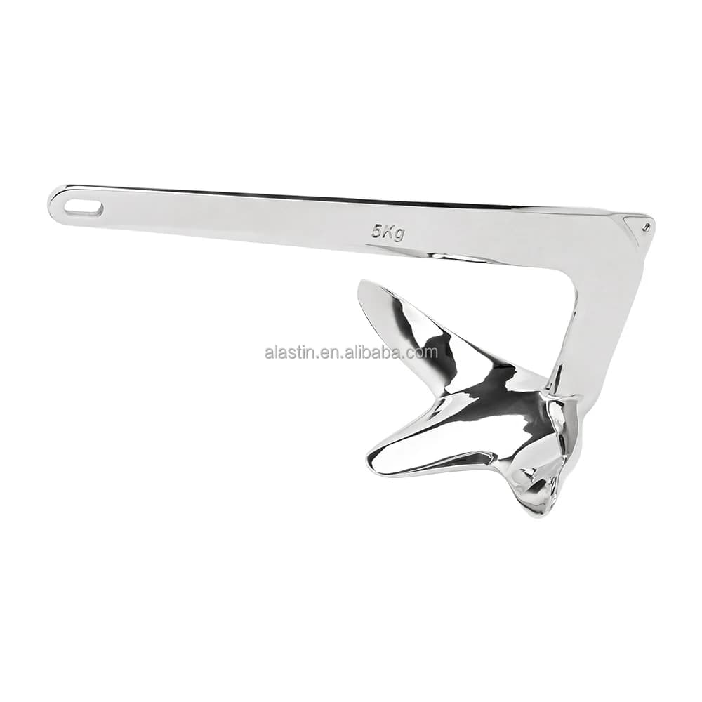 High Quality New Mold Casting Stainless Steel 316 Mirror Polished Bruce Anchor Claw Anchor for Boat