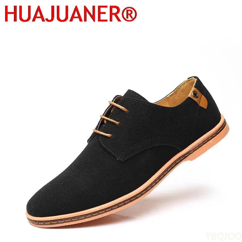 2026 Scarpe da uomo in pelle scamosciata primaverile Scarpe casual Oxford Sneakers classiche Calzature comode Scarpe eleganti Appartamenti di grandi dimensioni