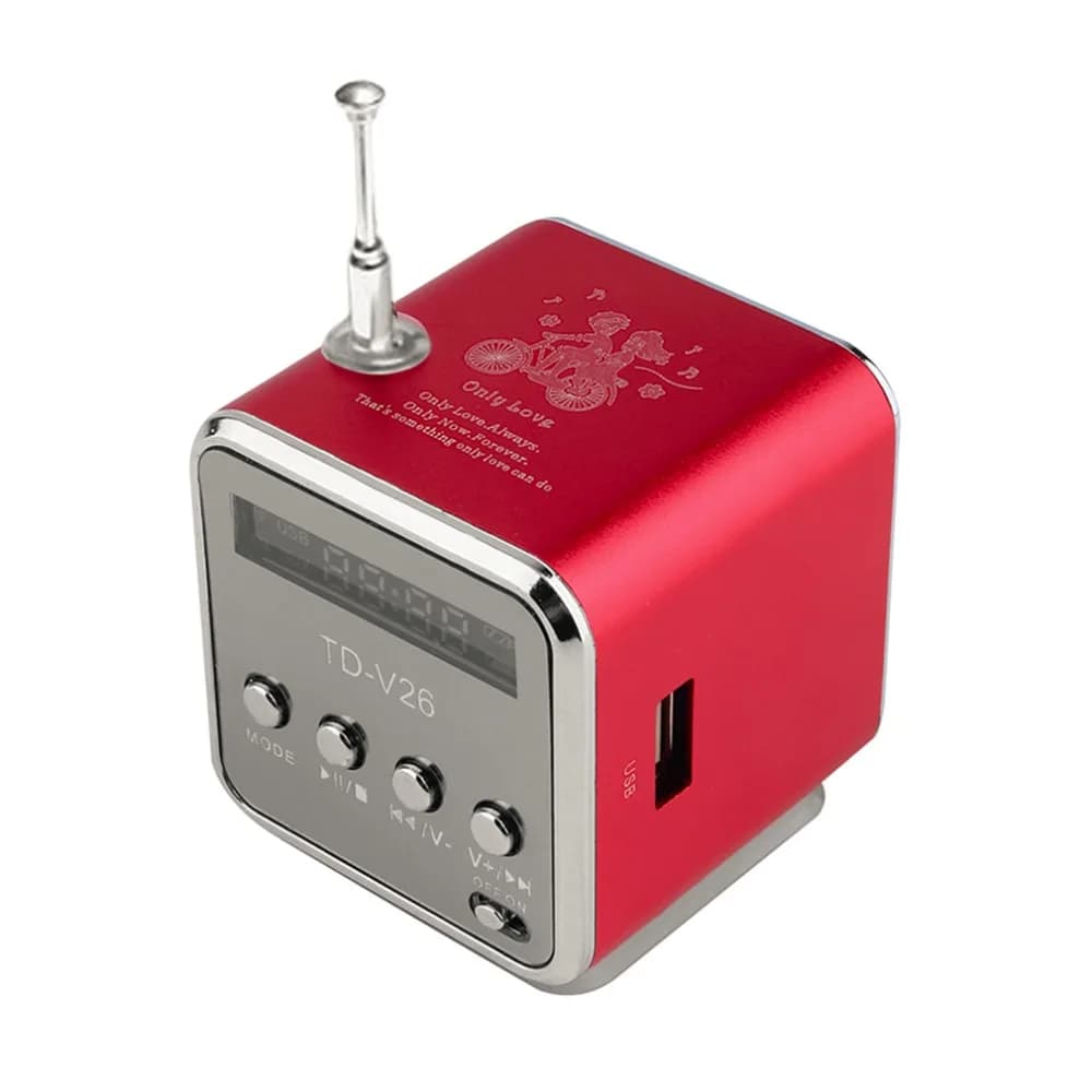 Mini ricevitore radio con altoparlanti portatili USB con radio FM digitale per PC telefono lettore musicale Mp3 supporto scheda Micro SD