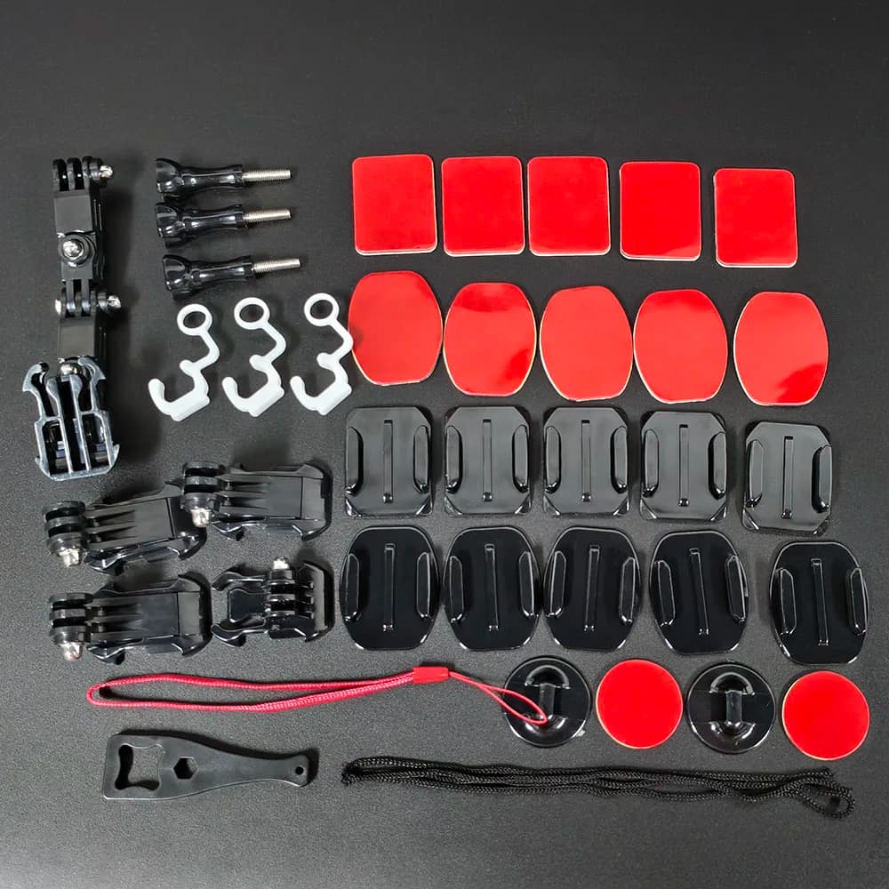 Accessories kit for GoPro Hero 13 12 11 10 9 8 7 Black Silver 6 5 4 3 2 Osmo Bike helmet support for DJI OSMO Action 5