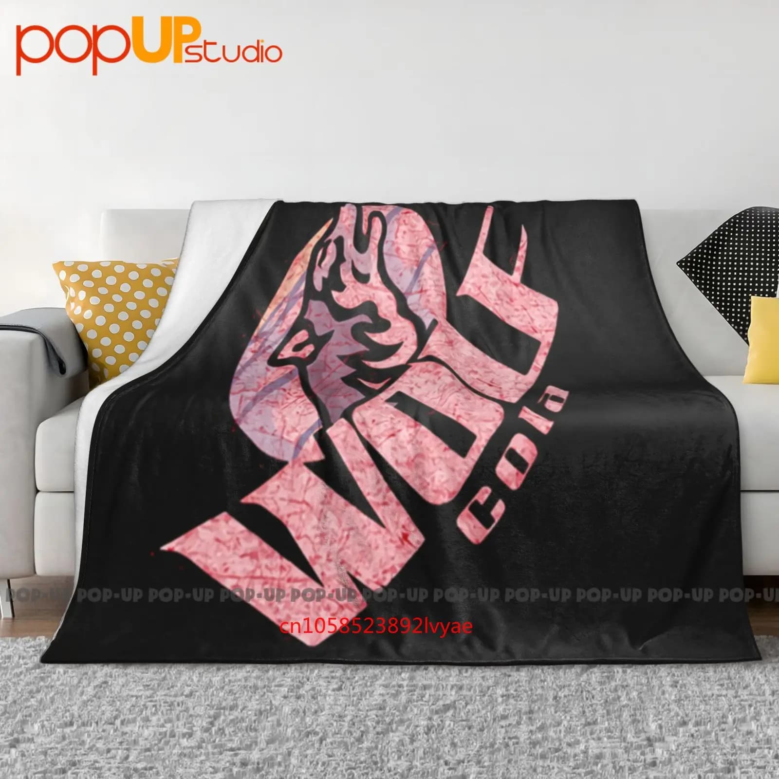 Copridivano invernale con coperta ultra morbida Wolf Cola