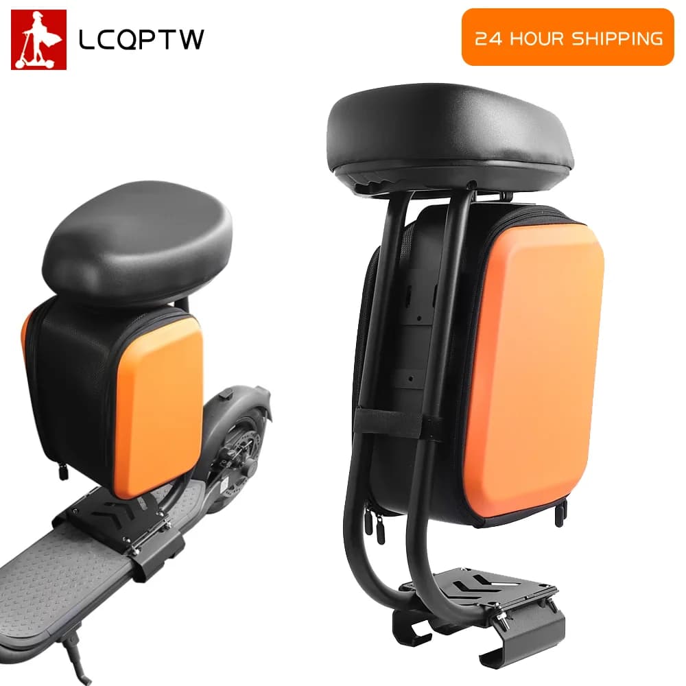 Rear Seat with Hard Shell Storage Bag for Ninebot F20 F25 F30 F40 Electric Scooter Back Seat Saddle Luggage Bag Accessories Part