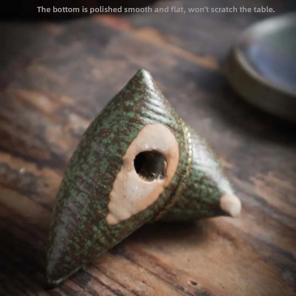 Porta Incenso in Ceramica/Resina a Forma di Zongzi, Bruciatore per Bastoncini d'Incenso Tradizionale, Stile Antico Zen, Ornamento per Aromaterapia