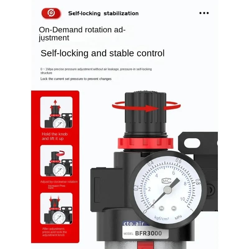 Filtro dell'Aria BFC2000 BFC3000 per Compressore, Filtro di Precisione, Purificatore di Gas, Separatore di Vapore e Acqua