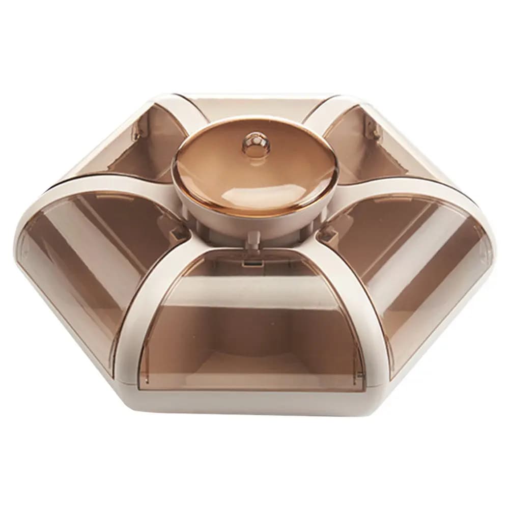 Candy Storage Box Dry Fruit Plate Stylish Partition Snack Compartment Household Tray Reusable Plastic Candy Tray Transparent
