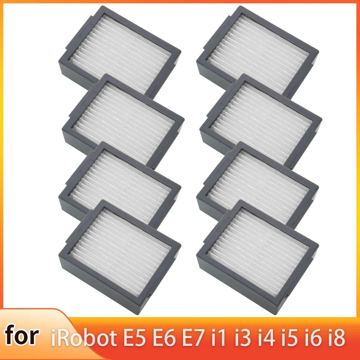 HEPA Filter for IRobot Roomba Evo, i,e Series: E5 E6 E7 I1 I3 I4 I5 I6 I7 I8 E, I, Series Robotic Vacuum Cleaners