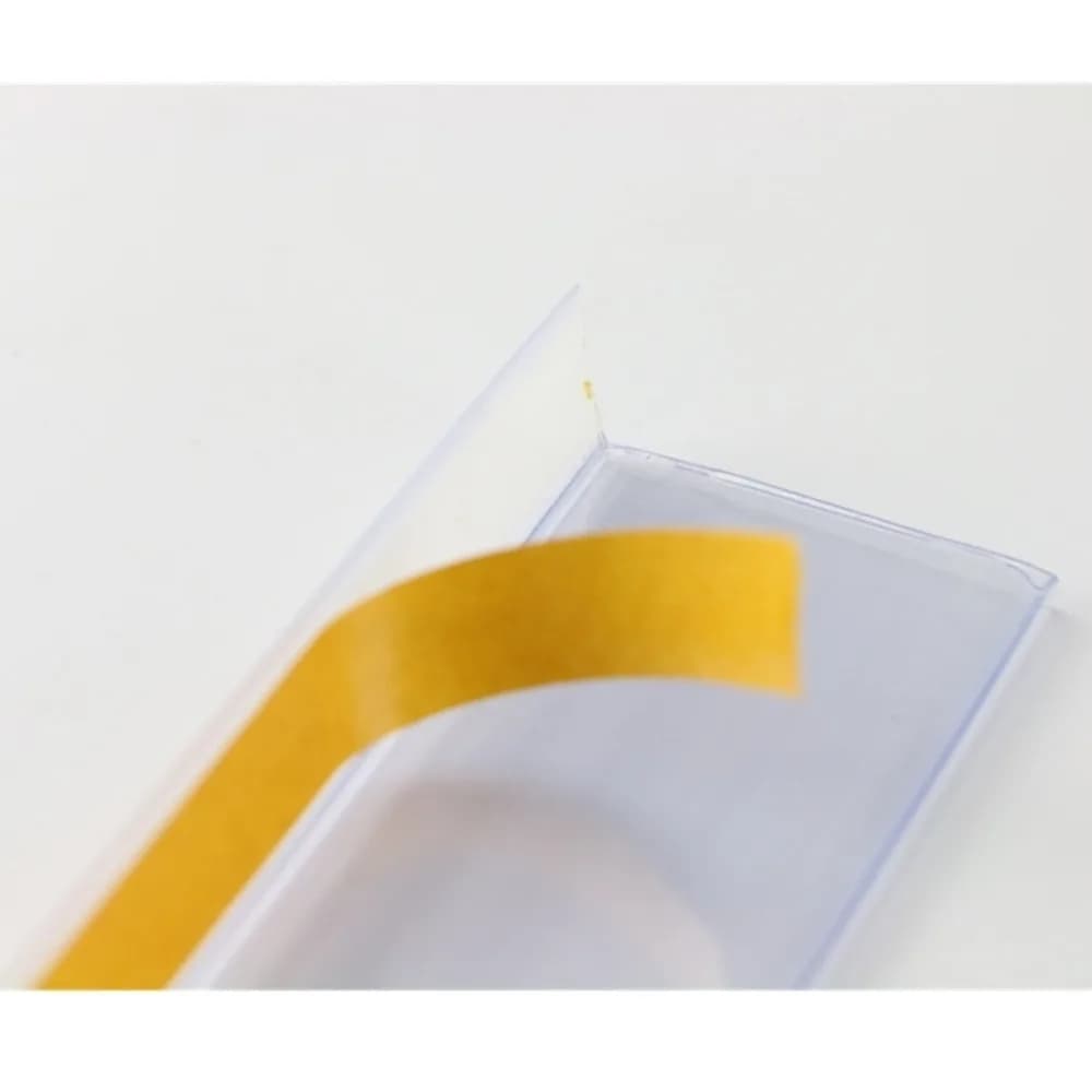 Strisce dati in plastica Pvc L Nastro adesivo Mechandise Cartellino del prezzo Espositore Talker Segno Etichetta Porta carte Supermercato Rack 50 pezzi
