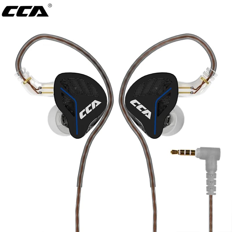 CCA AKX Dynamic Drive Headphones HIFI Heavy Bass Earbuds Sports Metal Headphones Detachable Headphones Gaming Headset Type-C