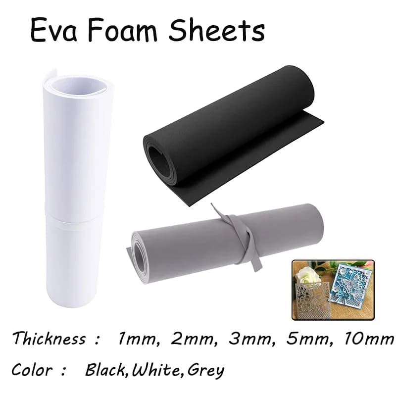 1mm 2mm 3mm 5mm 10mm Fogli di schiuma Eva Fonoassorbente Rumore Spone Schiuma Mestiere Fogli Eva Modello fatto a mano Materiale per la produzione