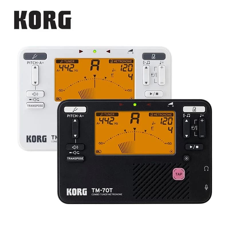 KORG TM70T TM70C Accordatore+Metronomo+Registratore, Utilizzato per strumenti a fiato, chitarra, ukulele e tastiera di pianoforte
