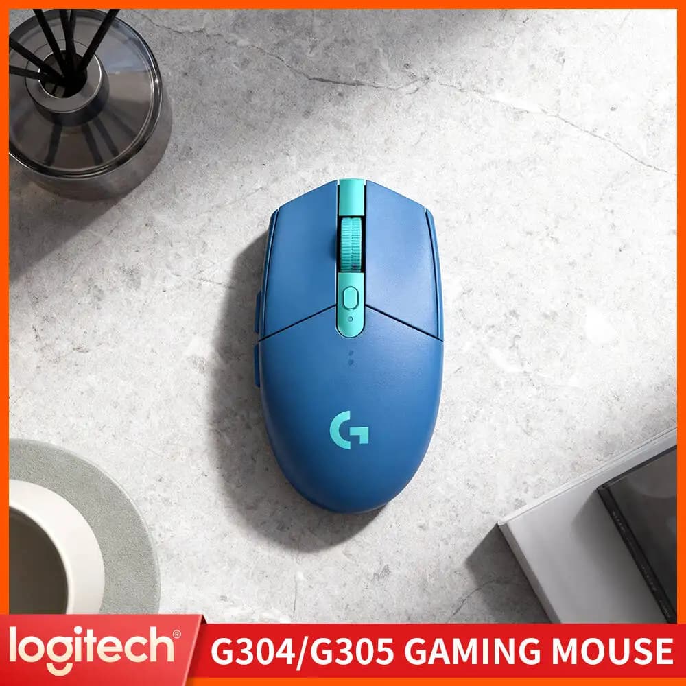 Logitech G304 Wireless Gaming Mouse LIGHTSPEED Tech 12000 DPI HERO Sensor 1ms Response 9-Month Battery Stable Performance Gamers