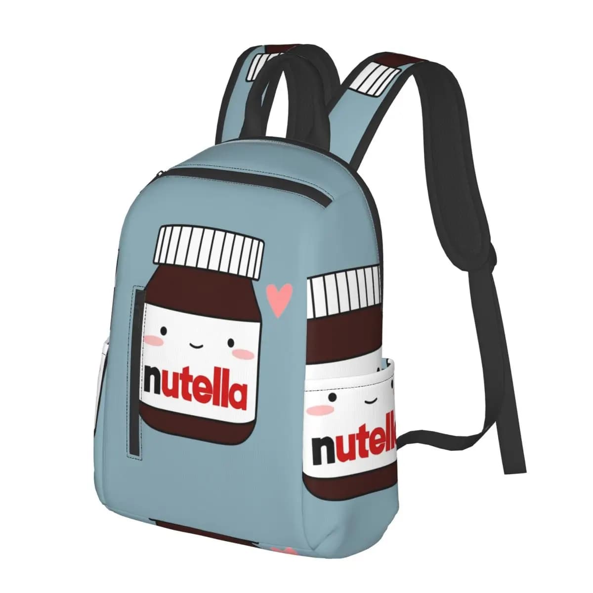Simpatico zaino per studenti con barattolo di Nutella, borsa da scuola, zaino da viaggio per escursioni, per uomo e donna, borsa a tracolla alla moda