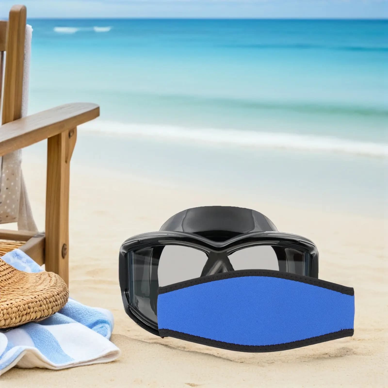 3Pcs Diving Mask Straps Cover Neoprene Waterproof Swim Goggles Strap Hair Wrap Snorkel Scuba Accessory Diving Mask Straps Cover