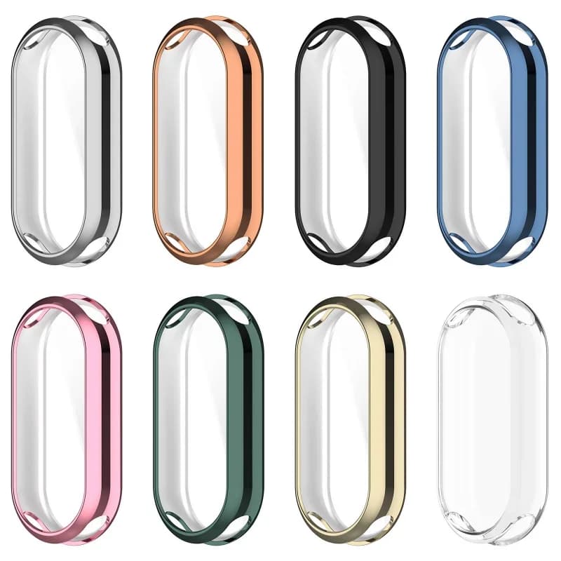 Per Xiaomi Mi Band 8 Custodia per PC con copertura completa per Xiaomi Mi Band 8 Protezione per schermo per Mi band8 Custodia protettiva Custodia per orologio in TPU