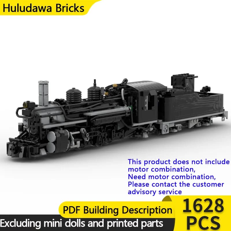 City Car Model MOC Building Bricks K-28 Class Steam Locomotive Modular Technology Gifts Holiday Assemble Children Toys Suit
