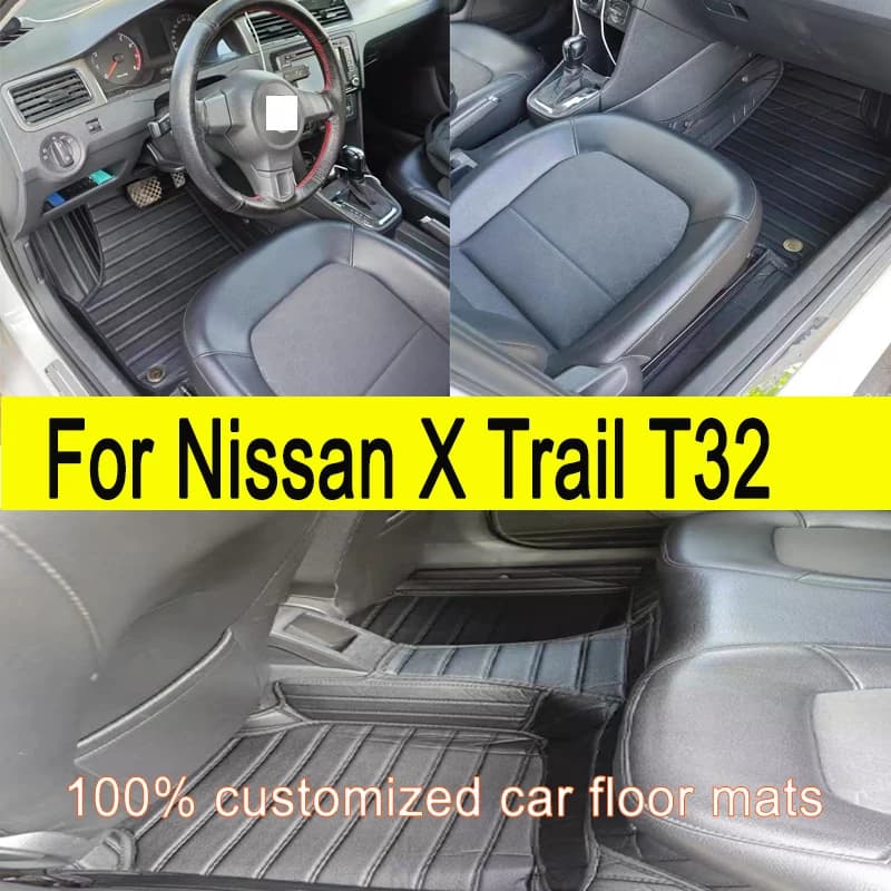 Custom Artificial Leather Car Car Mat for Nissan X Trail T32 2014 2015 2016 2017 Protect your vehicle's interior accessory