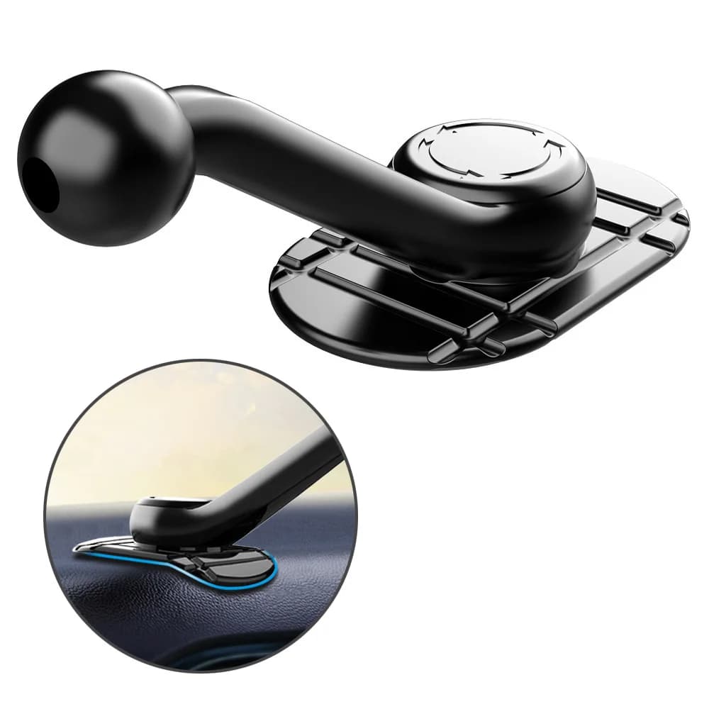 Staffa per testa a sfera da 17 mm con base nano adesiva per cruscotto dell'auto Accessori per supporto per telefono cellulare da tavolo Supporto per telefono con supporto GPS per auto