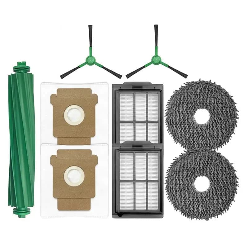 Accessori e Ricambi Compatibili per Irobot Romba Plus 405/505 Combo: Spazzola Laterale, Filtro Hepa, Panno, Sacchetto Polvere