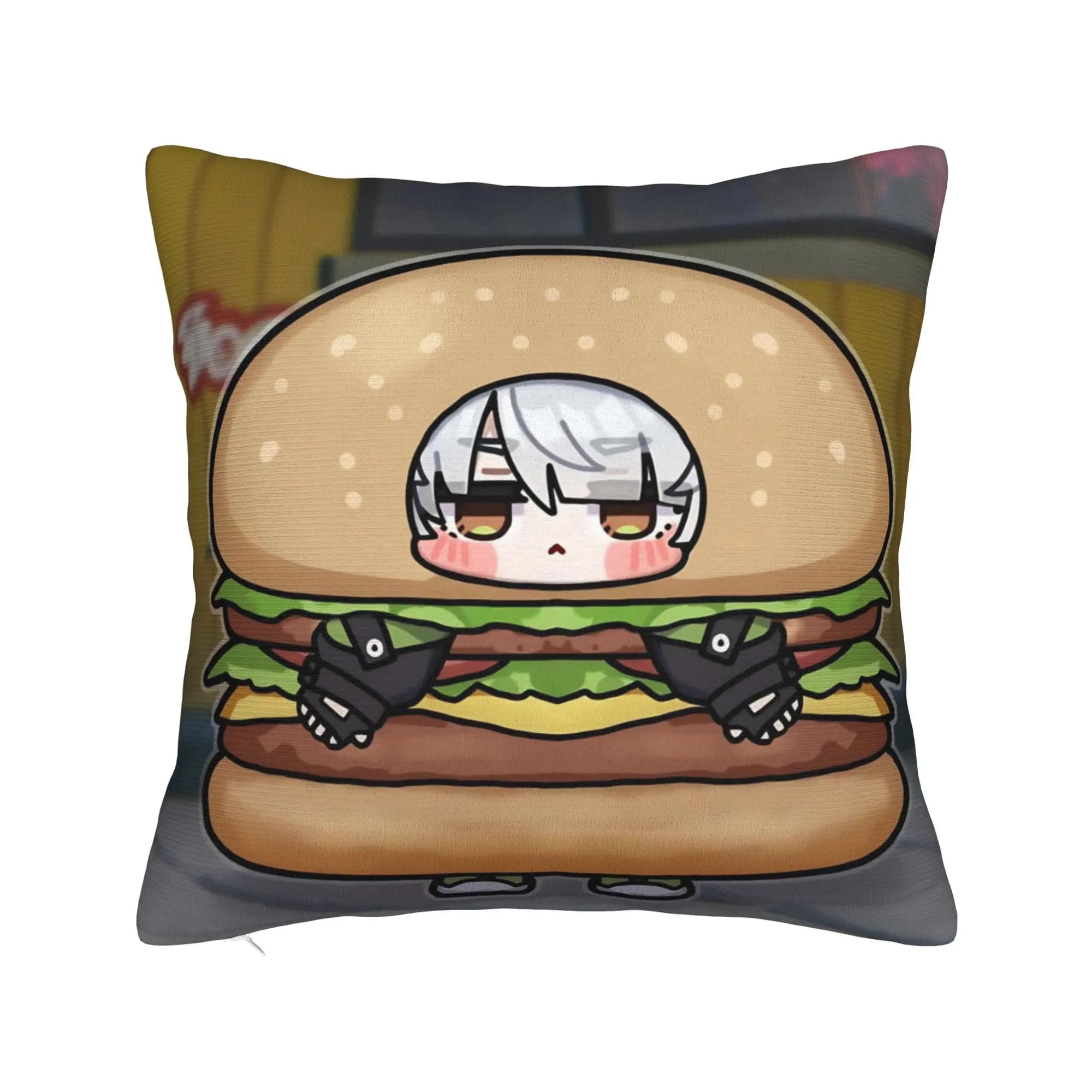Fodera per cuscino decorativa Trickcal C-Chibi Go Games Merch Home, fodera per cuscino quadrata, diverse misure