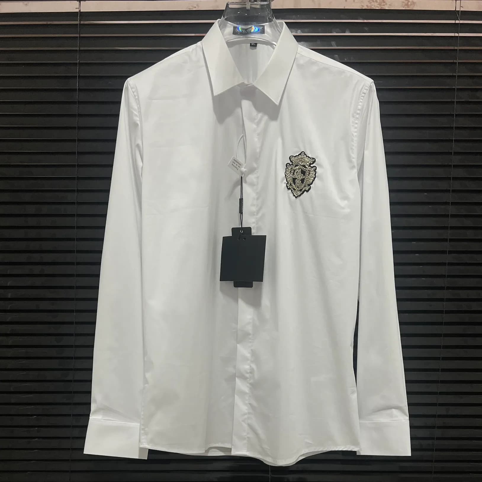 Camicia elegante da uomo 2025 firmata, con bottoni, formale e casual, a maniche lunghe, traspirante, di marca Fas