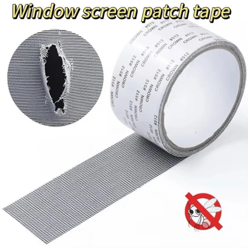 Nastro per schermo per finestra Anti-zanzara Riparazione schermo Sovvenzione Tenda per porta Zanzariera Foro Patch Riparazione Nastri per schermo autoadesivi