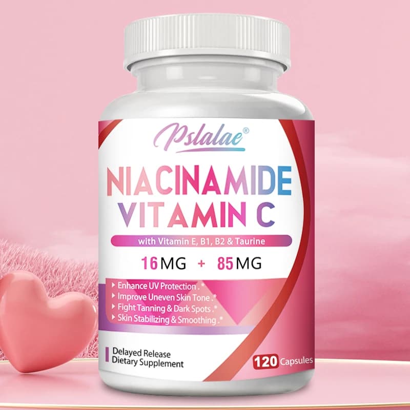 Niacinamide and Vitamin C - Skin Repair, Supports Health of Cutaneous and Cerebral Cells, Stimulates Metabolism and Nervous Function, Integrator