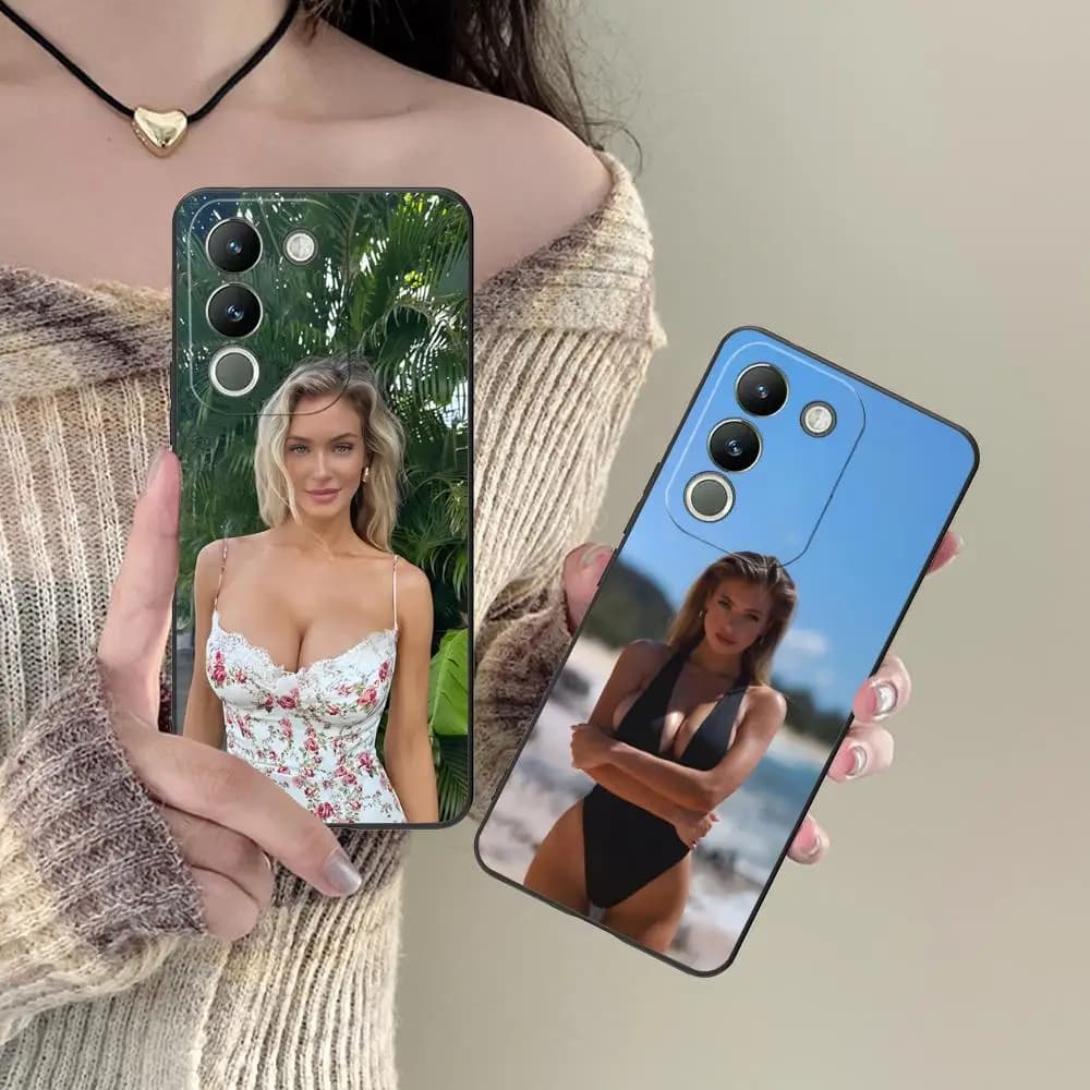 Cover Colorata Opaca in TPU Hannah Palmer per VIVO Y77 76 75 74 73 72 58 56 55 51 50 38 36 Y19 Y18 Y03 Y01 5G