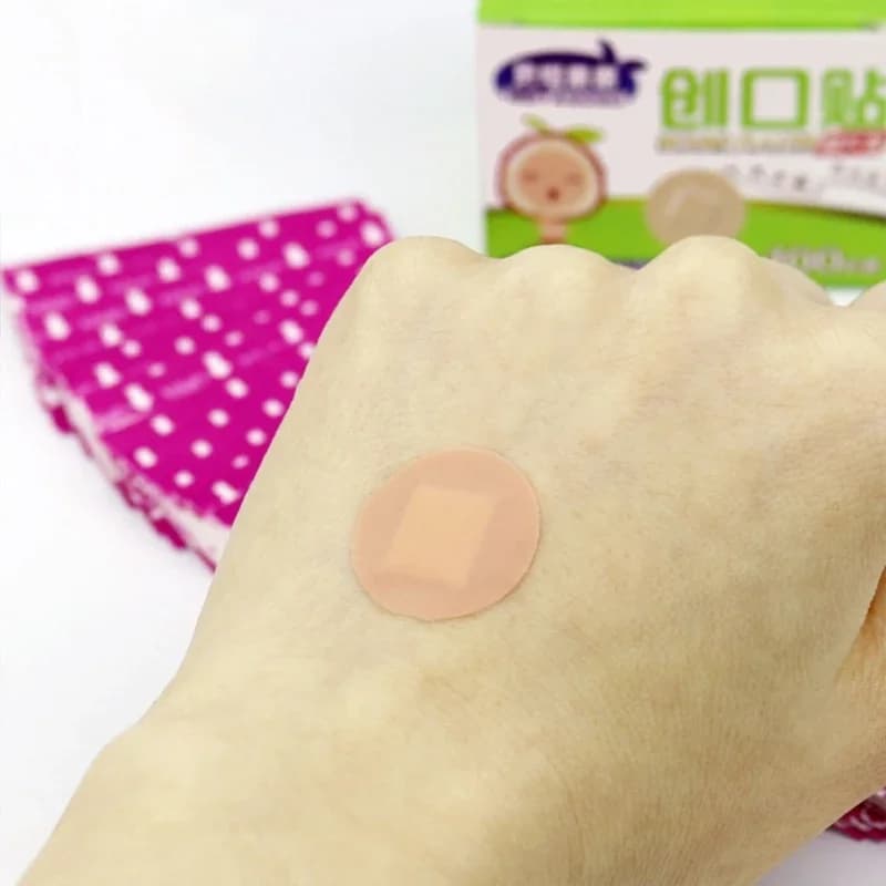 100Pcs/Bag Cartoon Animal Pattern Band Aid Hemostasis Adhesive Bandages First Emergency Kit Wound Plaster Patches For Kids C63