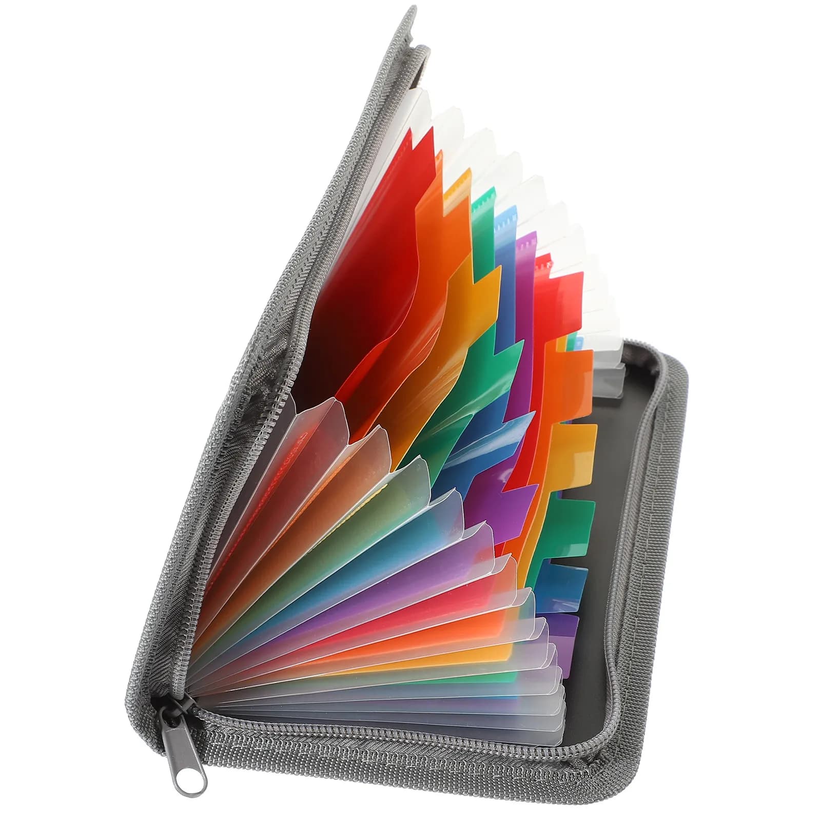 Organizzatore per Documenti a Fisarmonica in Plastica, Cartella Espandibile Portatile Leggera con Tasche Multiple per Archiviazione Documenti e Ricevute