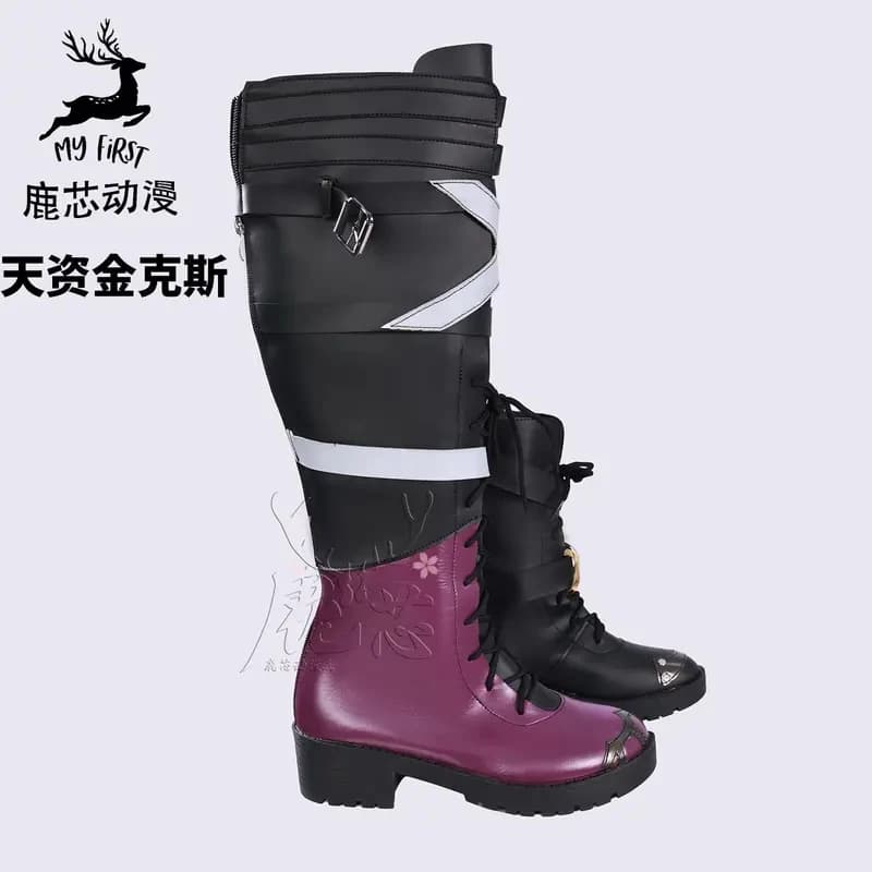 g'7,n\5;e,8\v,5/Game LoL Cosplay Shoes Season2 Arcane Fractured Jinx Powder Pu Leather Boots Women Mf;4'v.7/n\