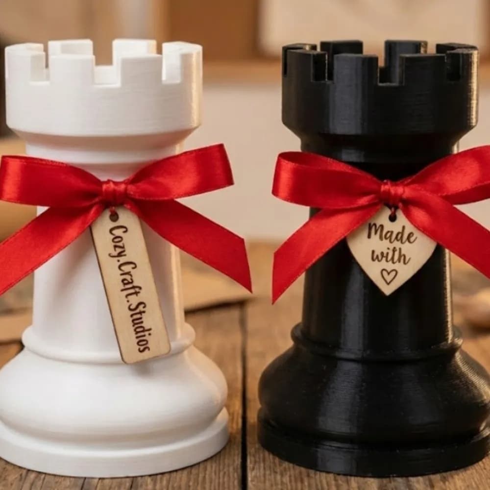 Portapenne a Forma di Scacchiera in Plastica, Vaso Creativo per Fiori, Contenitore Multifunzione per Matite e Pennelli da Trucco, per Studenti