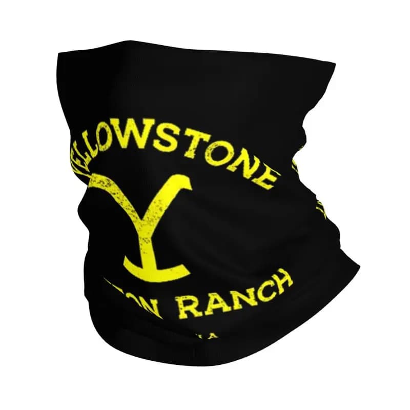 Scaldacollo Bandana con Stampa del Ranch di Yellowstone, Sciarpa Tubolare per Uomo e Donna, per Escursionismo, Campeggio, Moto, Protezione Viso Invernale