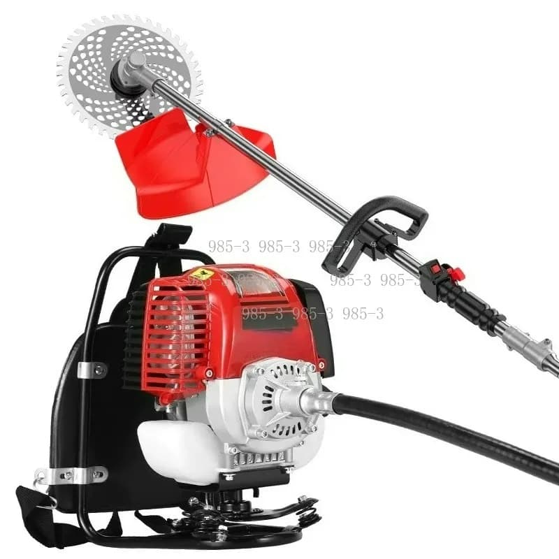 Four-Stroke Backpack Mower with GX35 Engine, High Power Grass Cutting Eradicator
