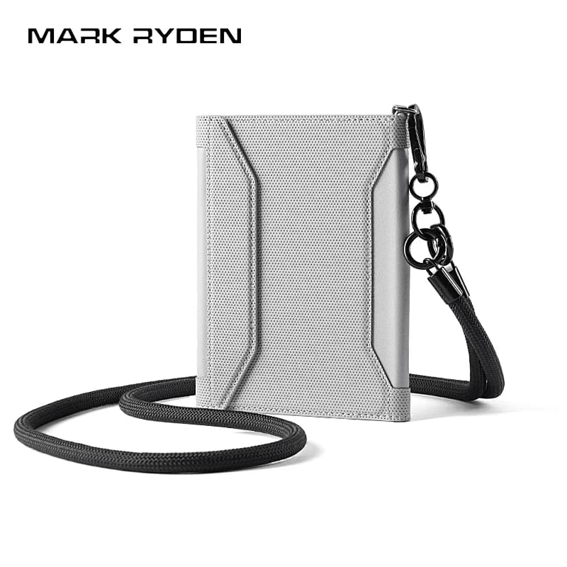 Portadocumenti da Viaggio MARK RYDEN con Protezione RFID, Portafoglio a Tracolla Antifurto per Carte e Documenti