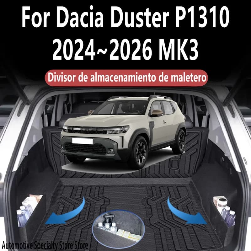 For Dacia Duster P1310 2024~2026 25 MK3 Trunk Storage Partition Thickening Storage Auto Interior Parts Organizer Car Accessories