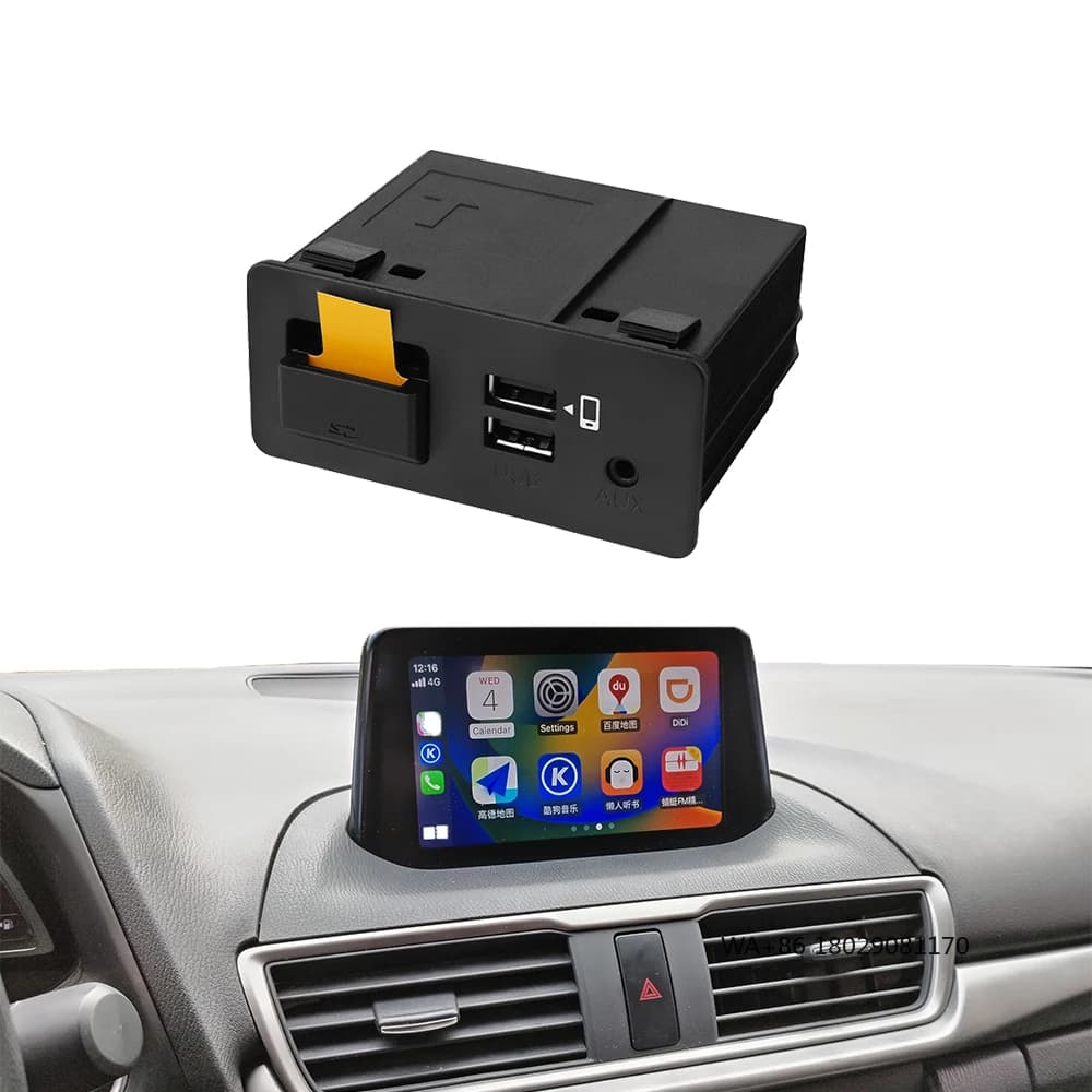 OEM 2 3 6 CX30 CX5 CX8 CX9 MX5 Miata TK78669U0C Kit Hub USB Car Adapter Car Play Android Wired Dashboard